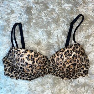 Victoria Secret Pigeonnant Push Up Bra Cheetah Leopard